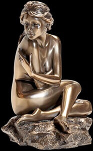 bronzefigur kvinde